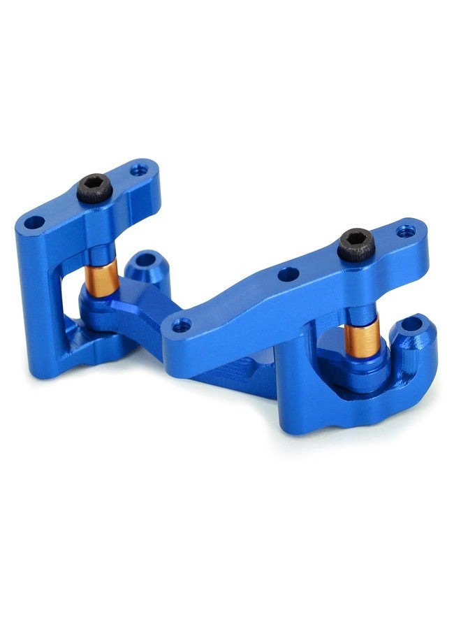 POLANTA RC Steering Set Aluminum Upgrade Parts Steering Assembly for Arrma 1/18 Granite Typhon GROM 1/16 Mojave GROM (Blue) - Image 2